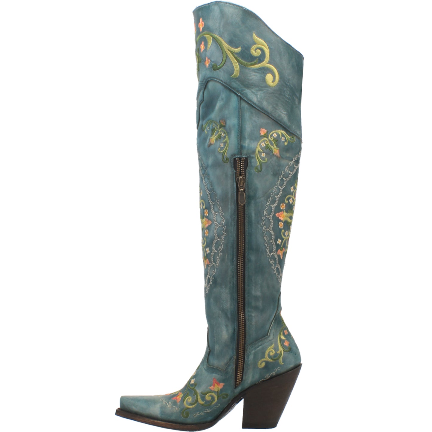 Dan Post Flower Child Turquoise Leather Boot