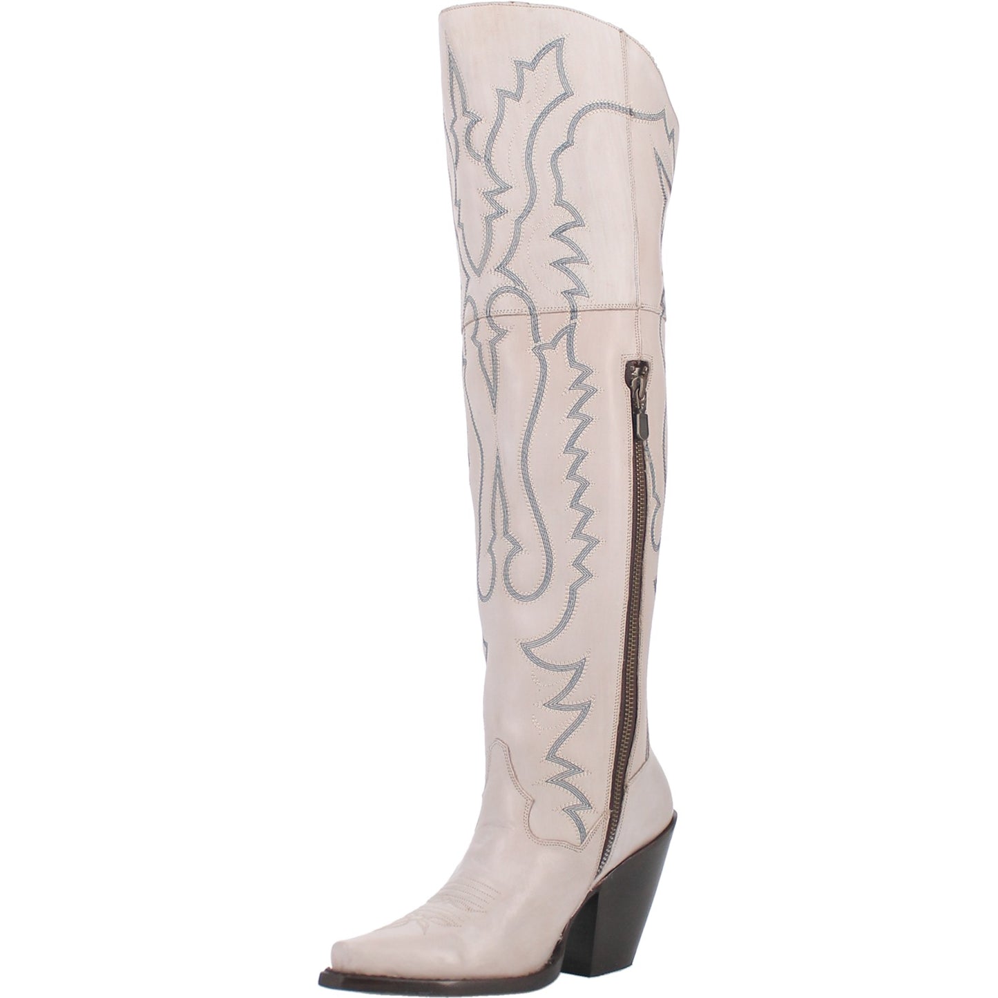 Dan Post Loverly Rustic White Leather Boot