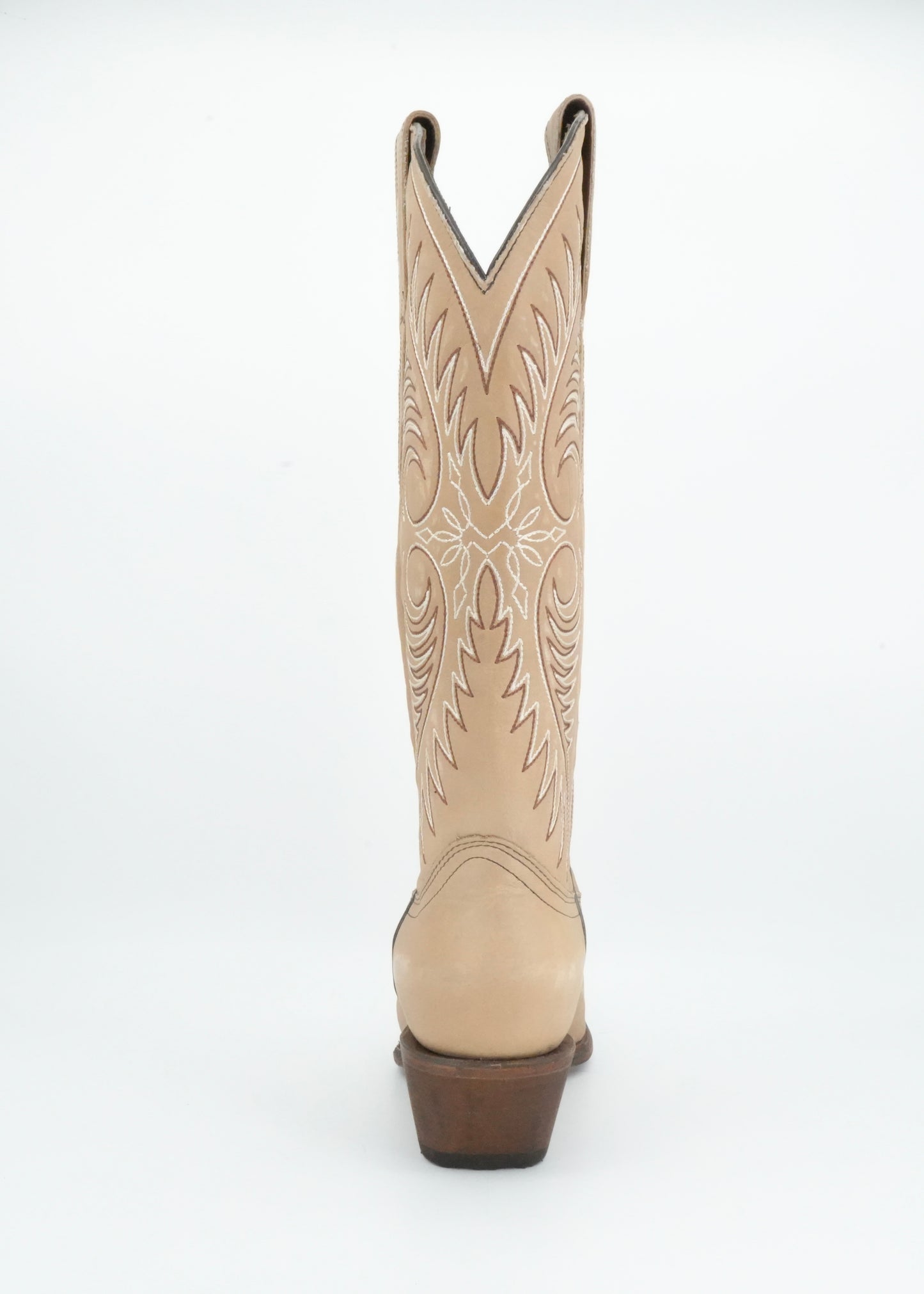Circle G Women’s Sand Cowhide Embroidery Snip Toe Boot