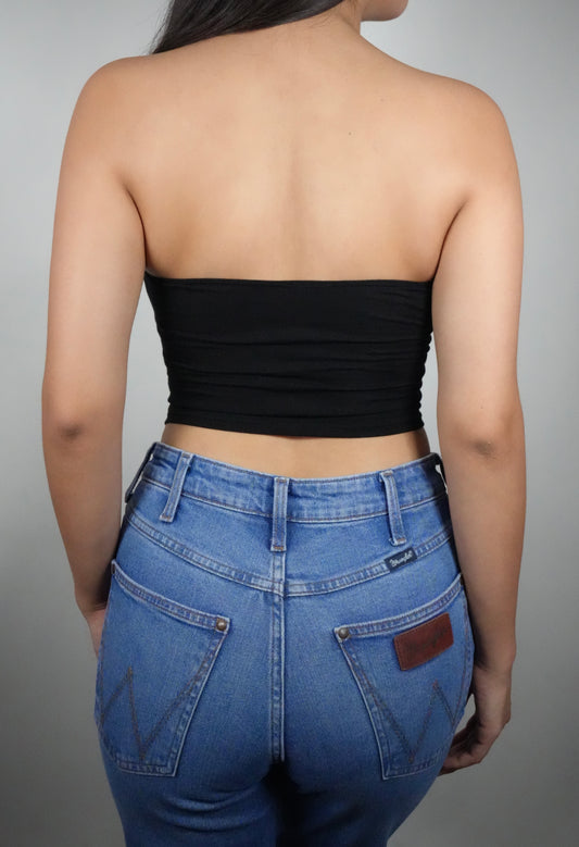 Ijoah Women's Howdy Graphic Tube Top - Black