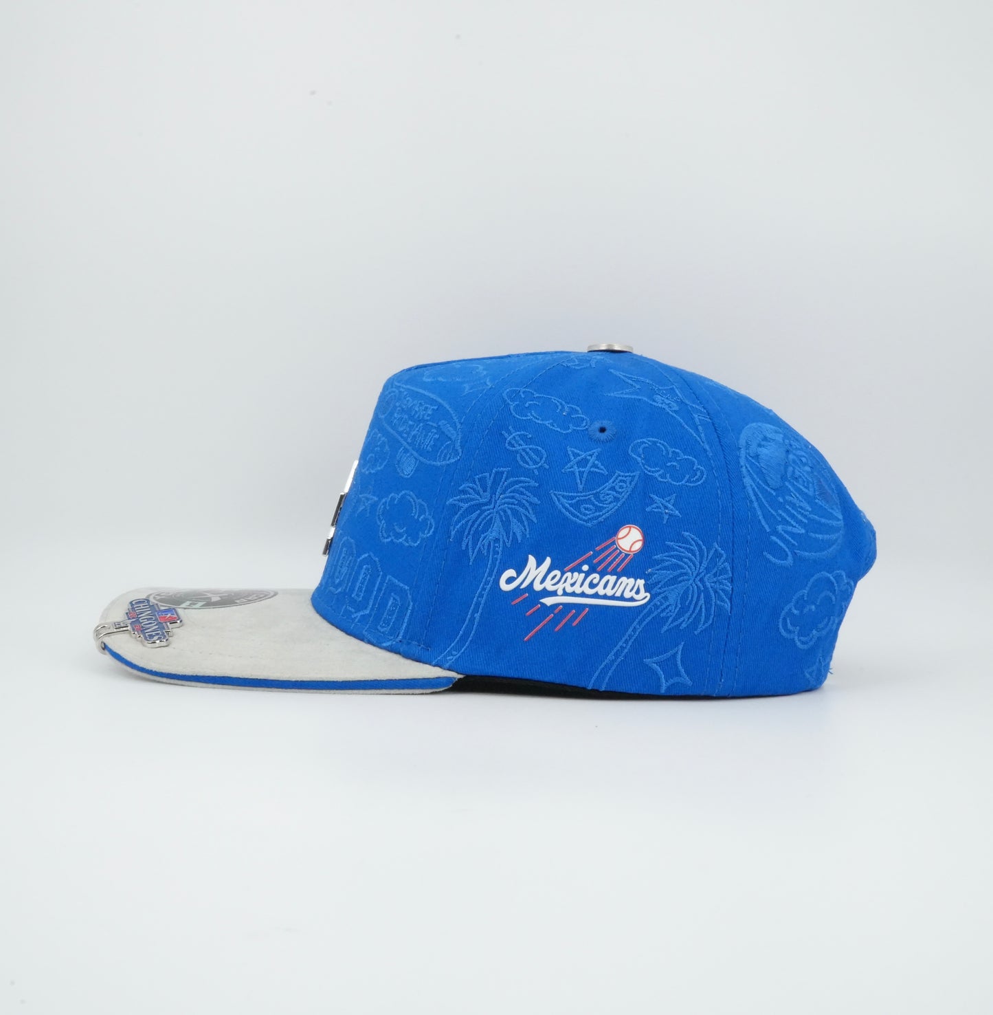 XCap LA X Mexicans Graphic Design Baseball Cap Blue