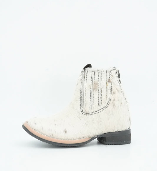 Padua Toddler Cow Hair White/Black Short Boot Size: 6C *AS SEEN ON IMAGE*