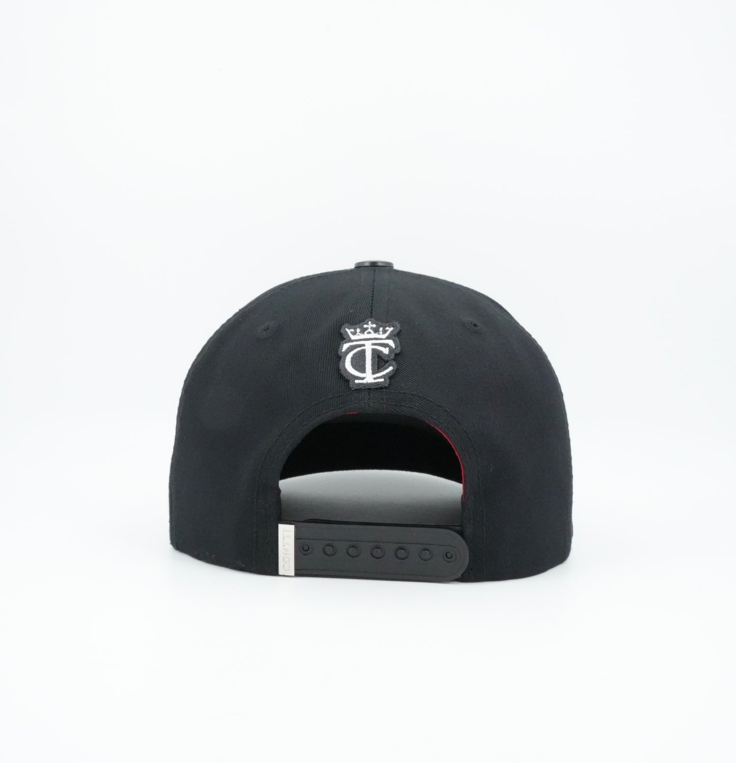 Contti LA Red Bottom Black Cap