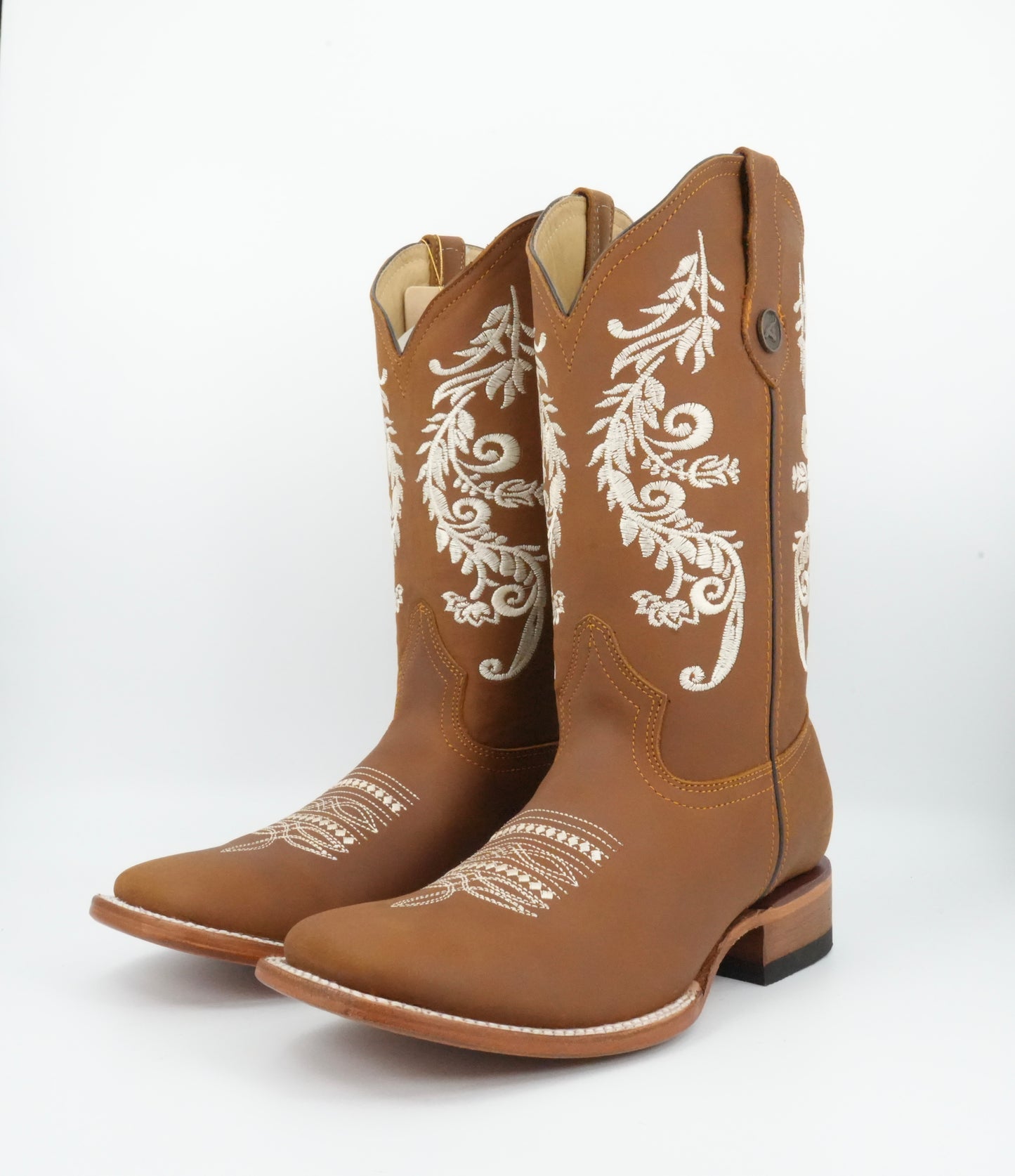Hooch Boots Women's Honey Crazy Wide Square Toe Boot