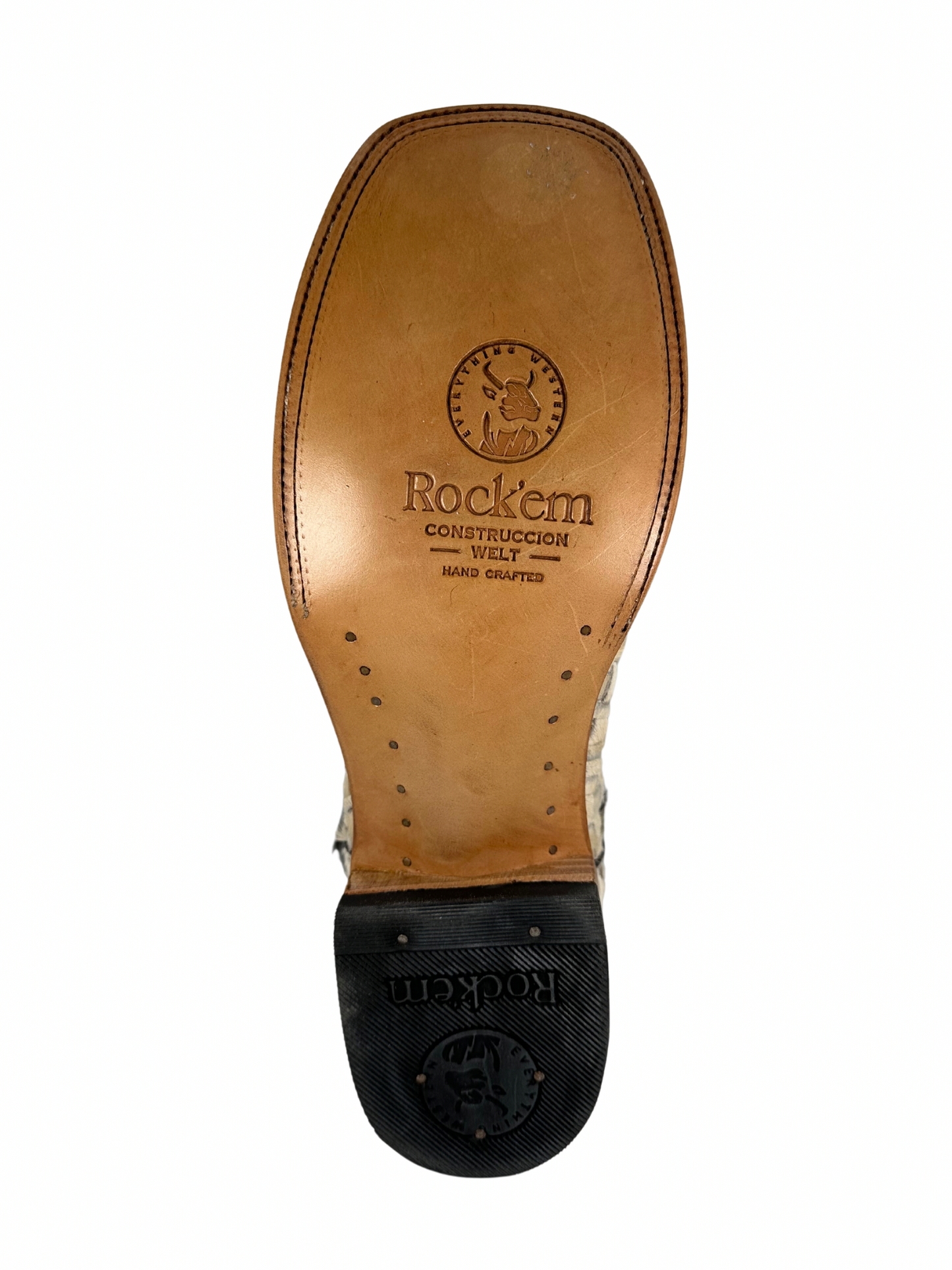 Rock'em Men's Petatillo Cow Hair Boots Size 10 *AS SEEN ON IMAGE*