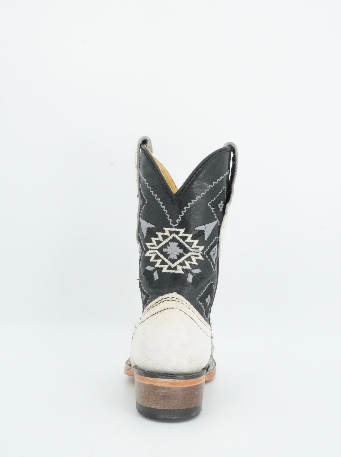Rock'em Kid's Cow Hair White/Black Boots Size: 7 US / 14 MEX *AS SEEN ON IMAGE*
