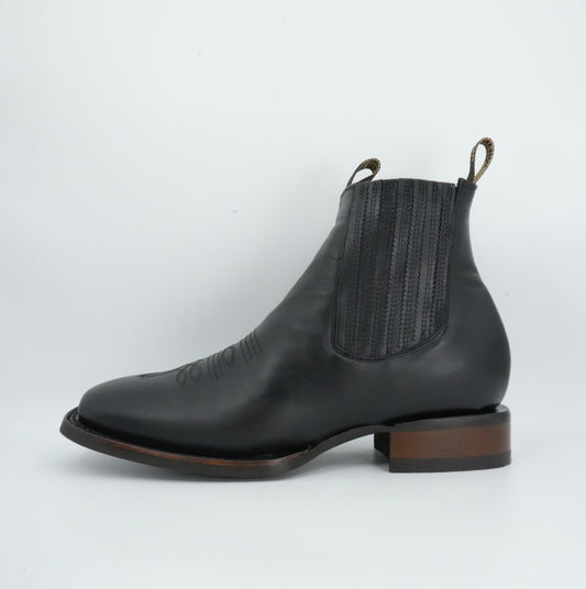 Goldrush Men’s Grasso Black Leather Short Boot