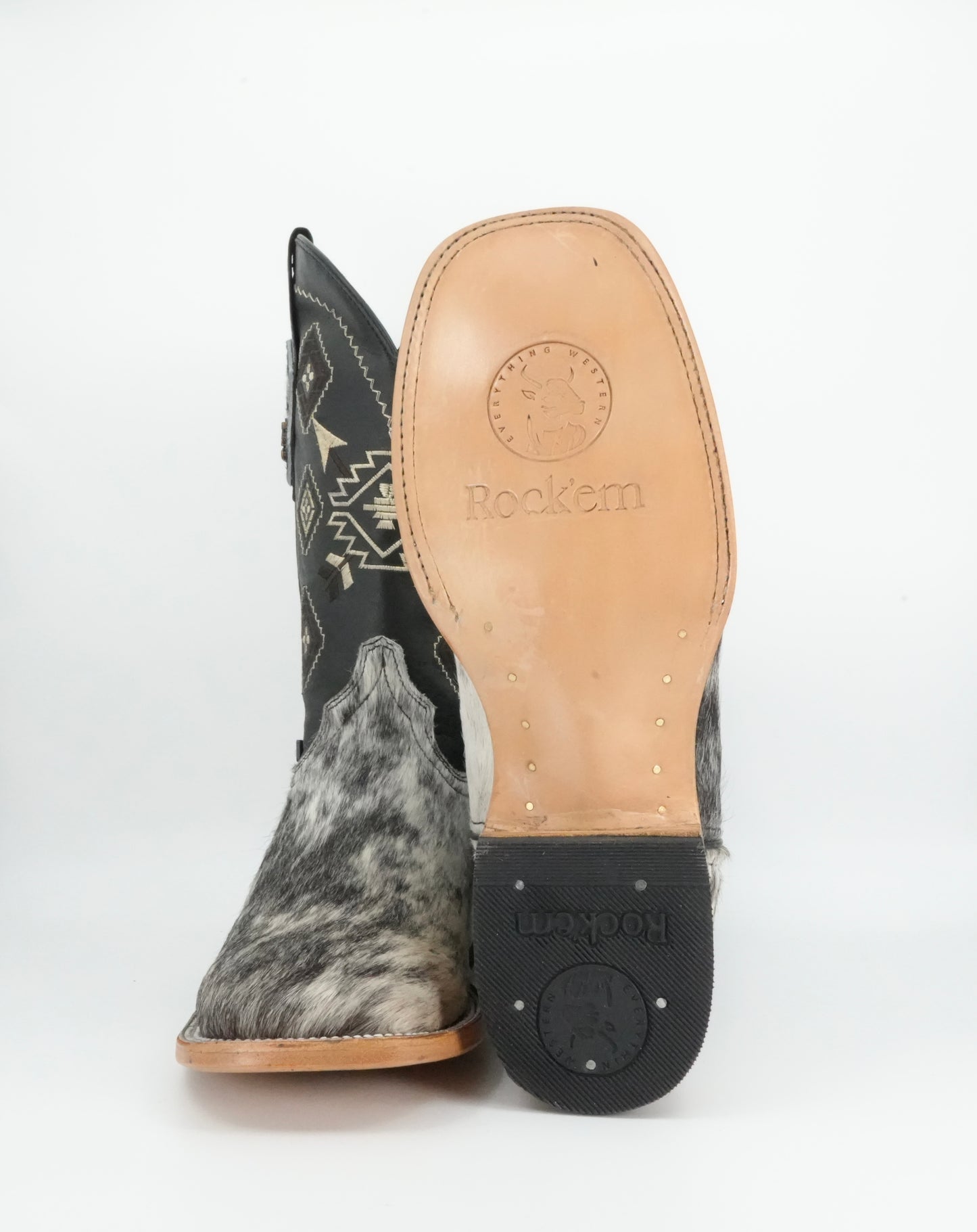 Rock'em Men's Cow Hair Boots Size 9 *AS SEEN ON IMAGE*