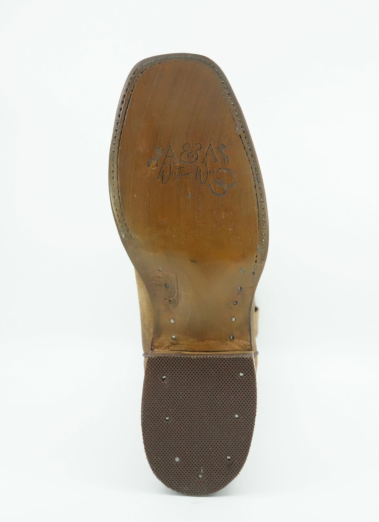 A&A Women's Honey Rustic Crazy Square Toe Boot