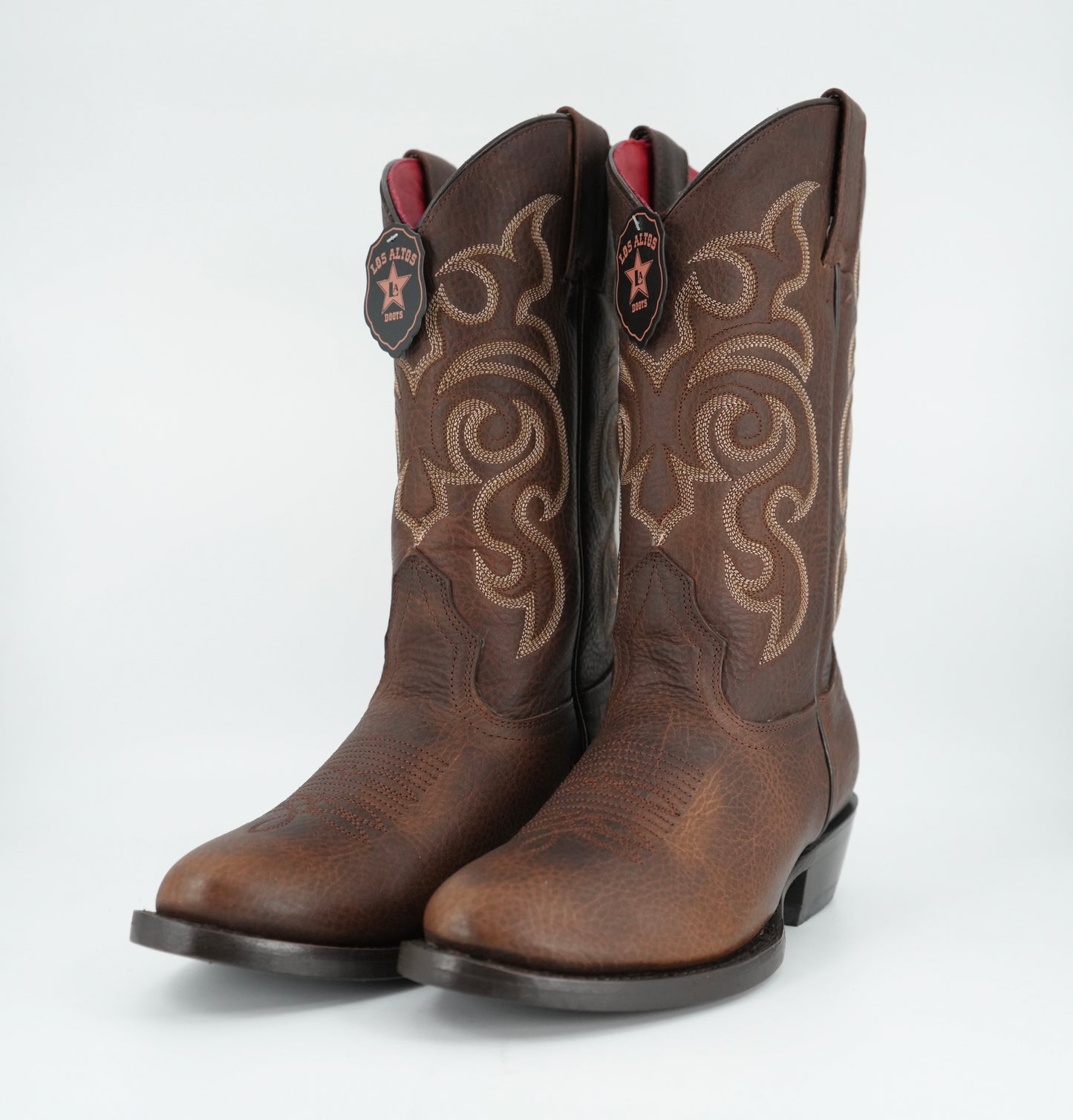 Los Altos Women's Walnut Full Grain Oval Toe Boot