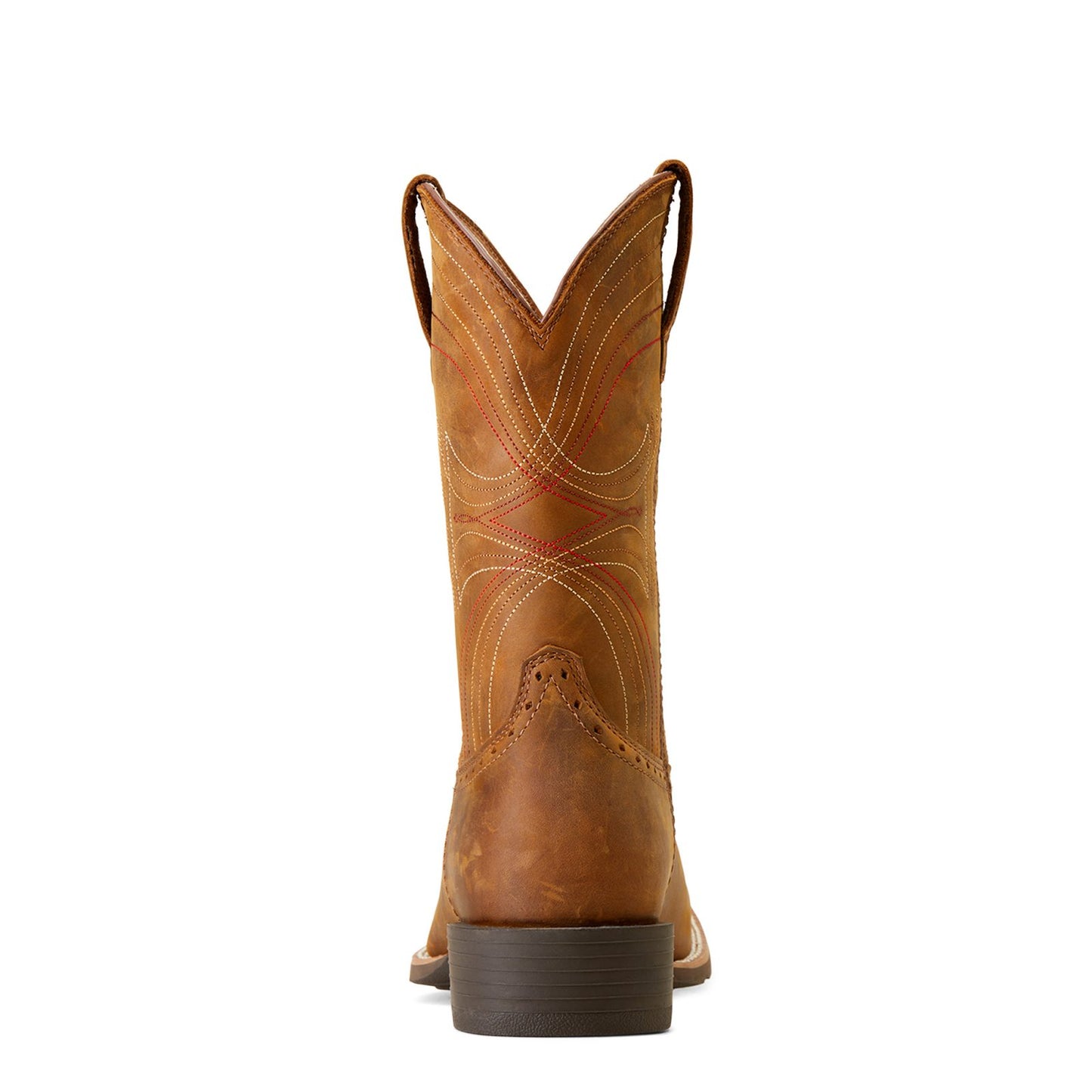Ariat Men's Sport Wide Square Toe Western Boot -Distressed Brown