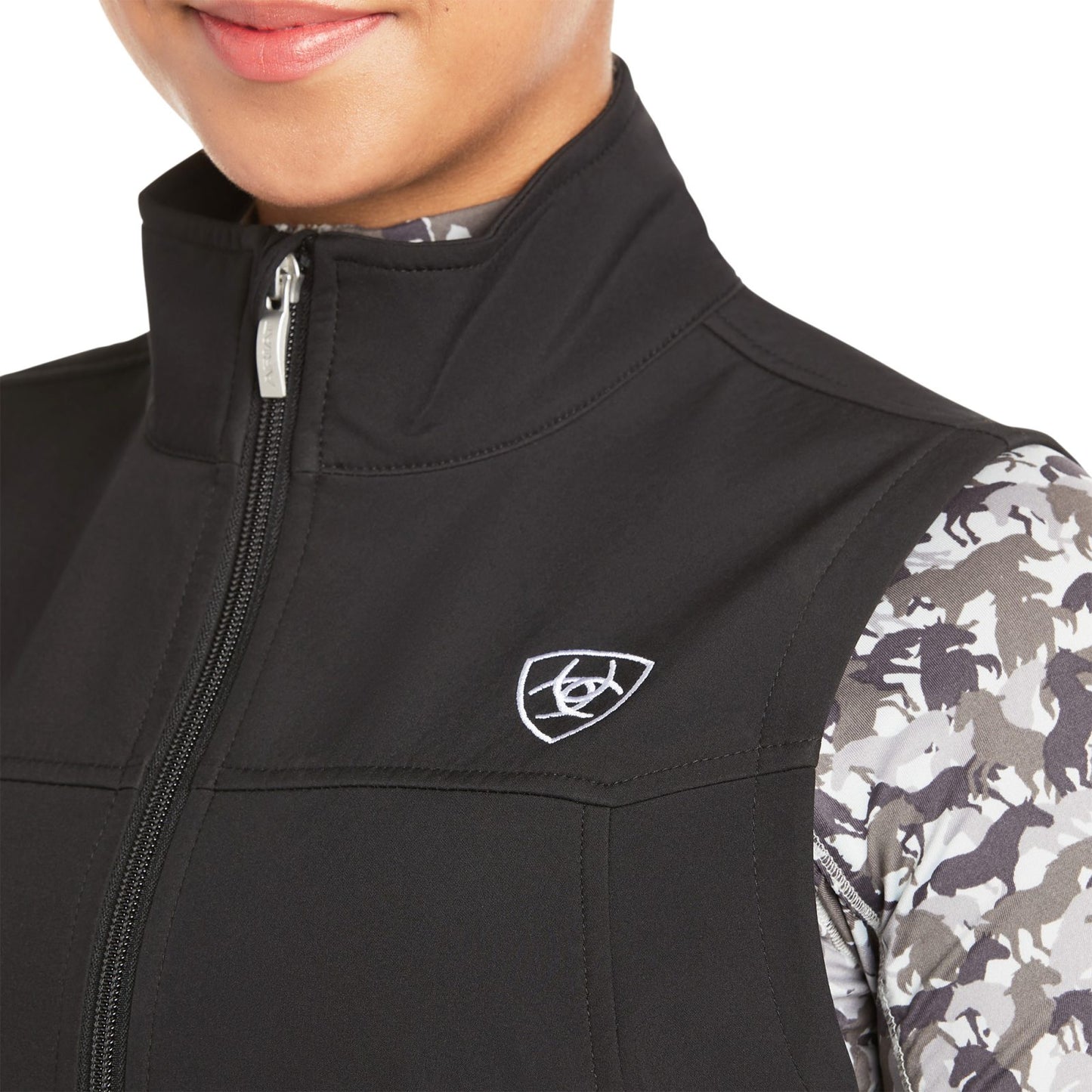 Chaleco softshell negro Ariat Team