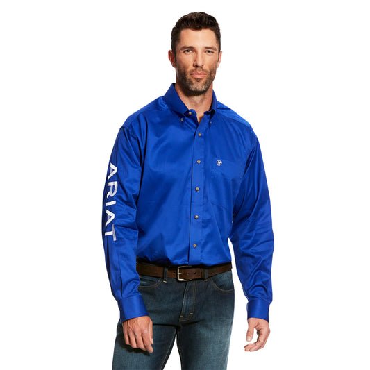Ariat Team Logo Twill Classic Fit Shirt - Blue