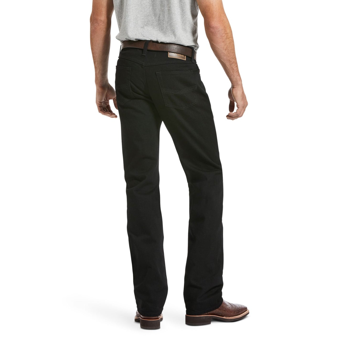 Vaqueros de pernera recta apilables negros Ariat M5 Slim Stretch Legacy