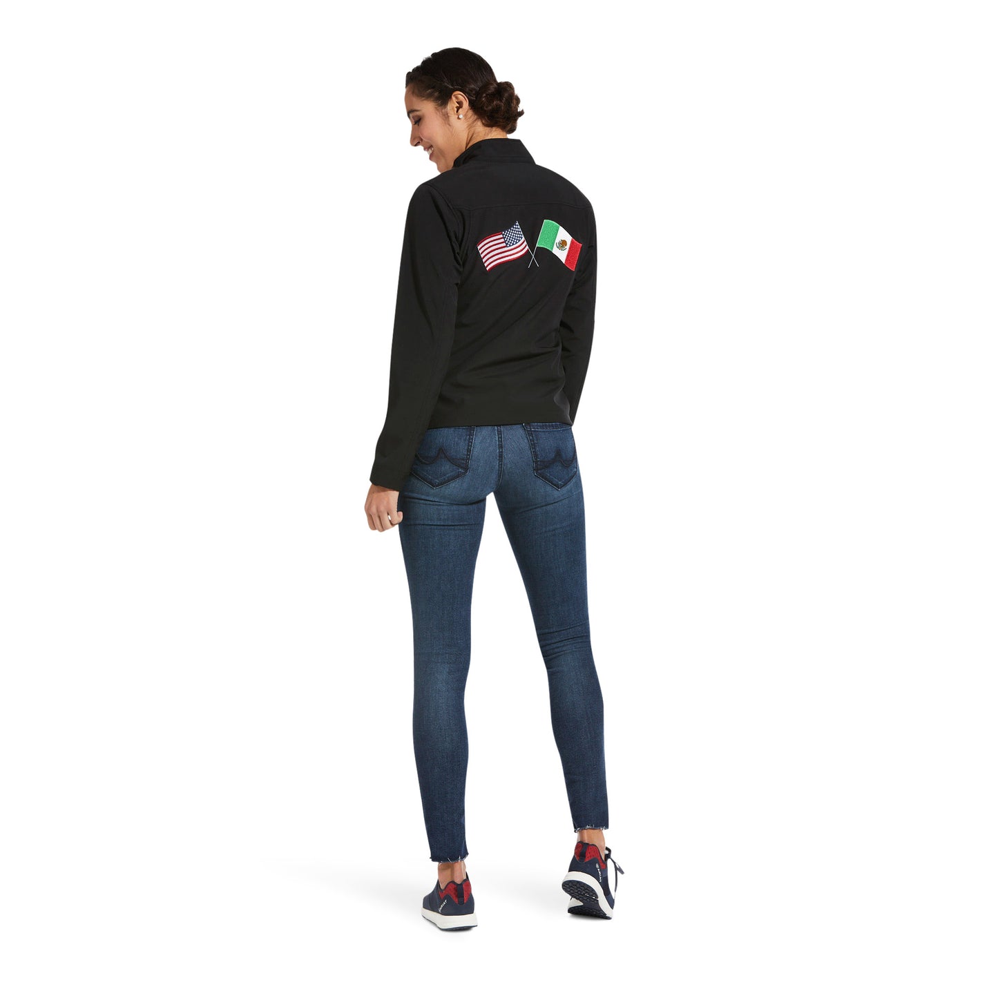 Ariat Classic Team USA/MEX Softshell Jacket - Black