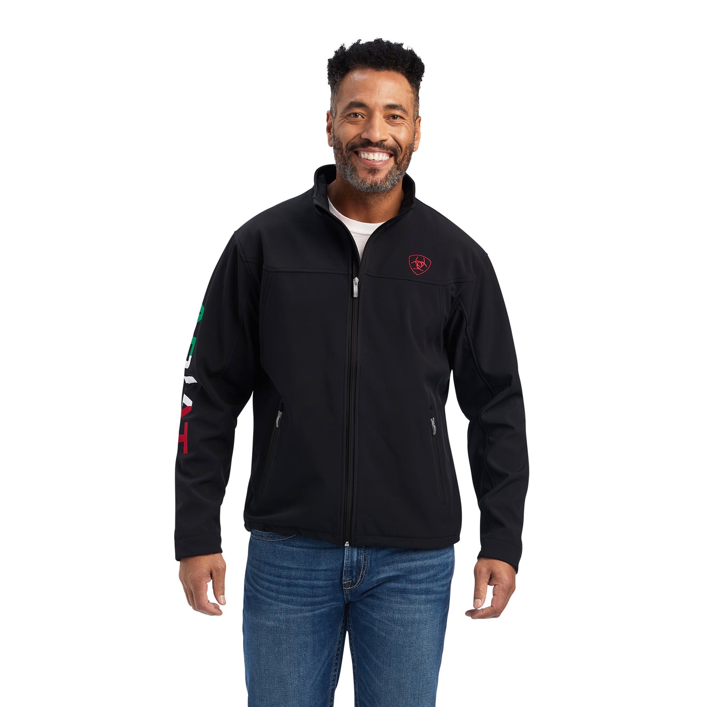 Ariat Mexico Team Softshell Brand Jacket - Black