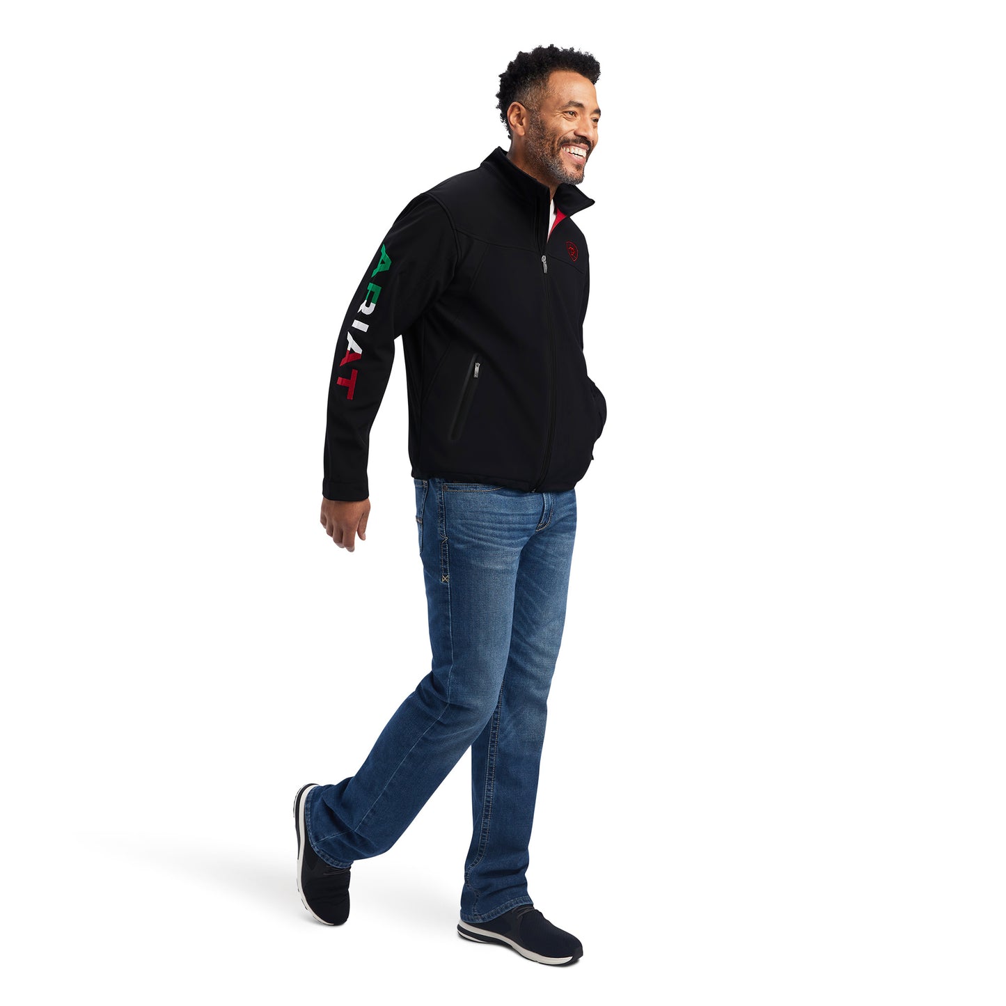 Ariat Mexico Team Softshell Brand Jacket - Black