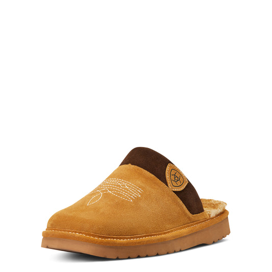 Men's Ariat Silversmith Square Toe Slippers - Chestnut