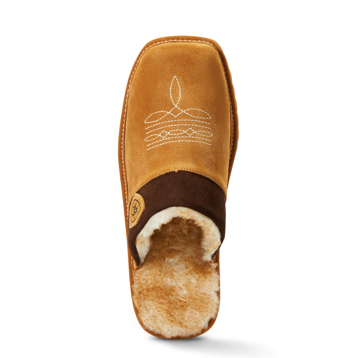 Men's Ariat Silversmith Square Toe Slippers - Chestnut