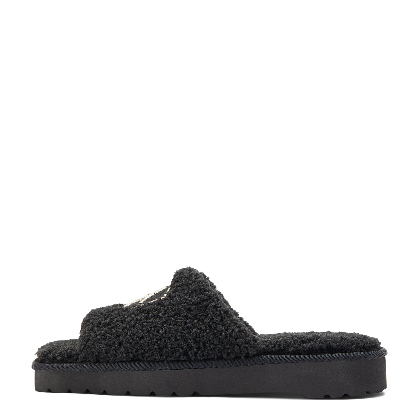 Women's Ariat Cozy Chic Square Toe Slippers - Fuzzy Black