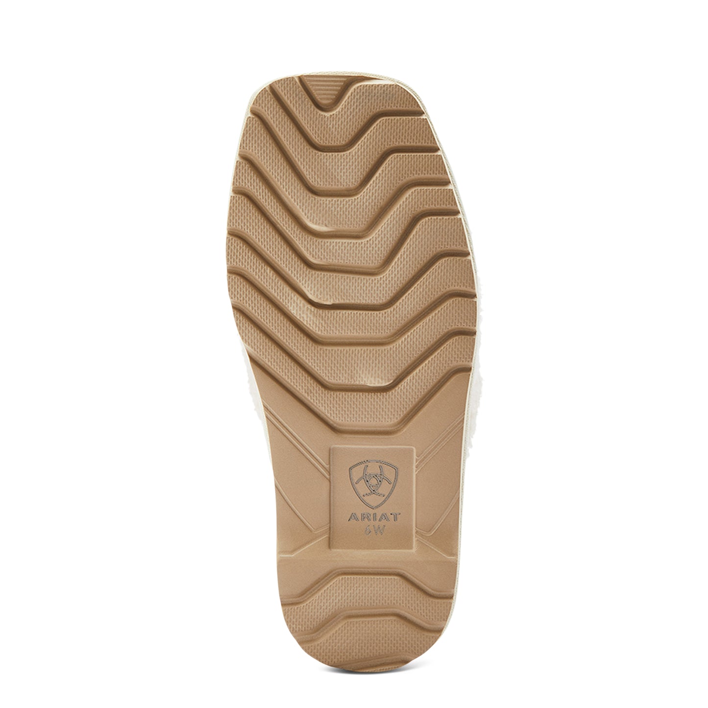 Women's Ariat Cozy Chic Square Toe Slippers - Fuzzy Cream