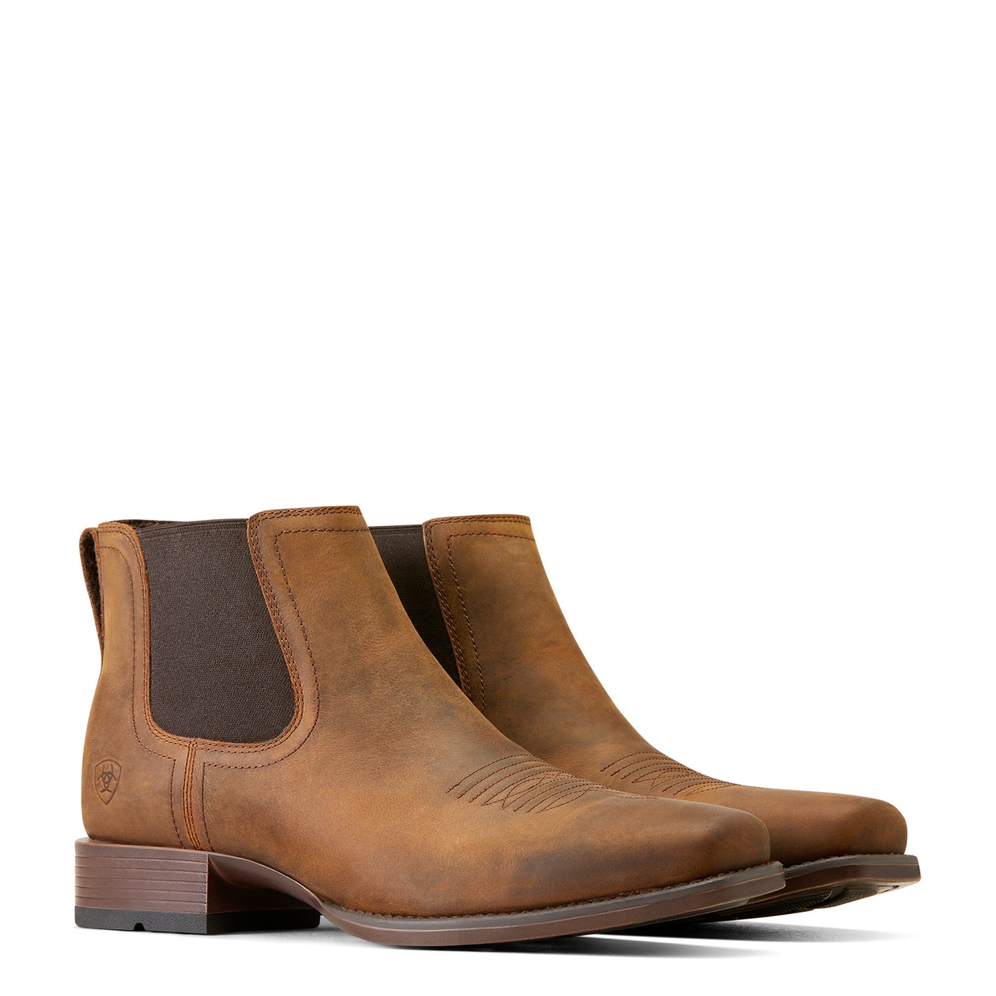 Ariat Men's Booker Ultra Square Toe Western Boot - Brown
