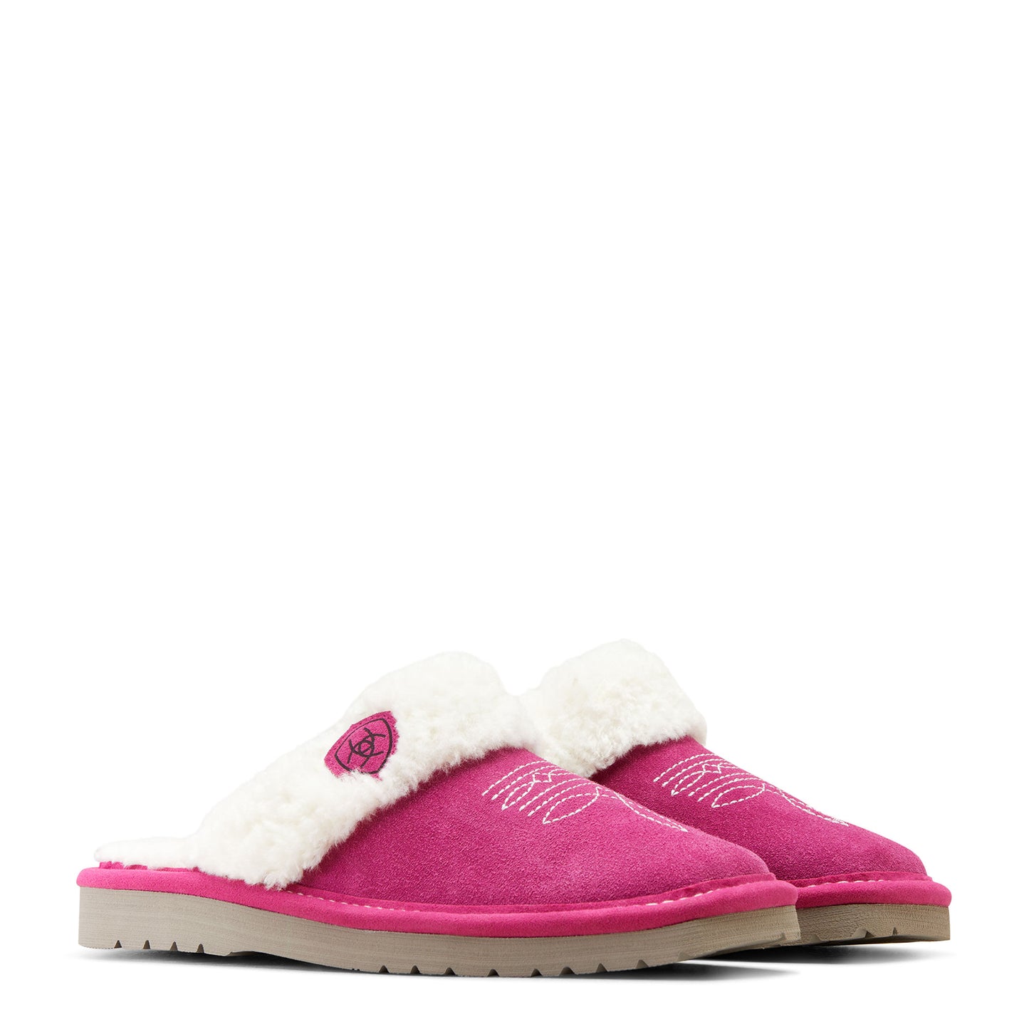 Women's Ariat Jackie Square Toe Slippers - Berry Pink