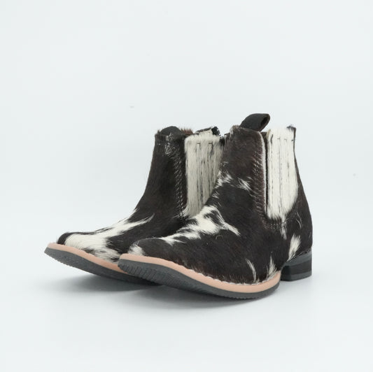 Padua Toddler Cow Hair Black/White Short Boot Size: 7C *AS SEEN ON IMAGE*