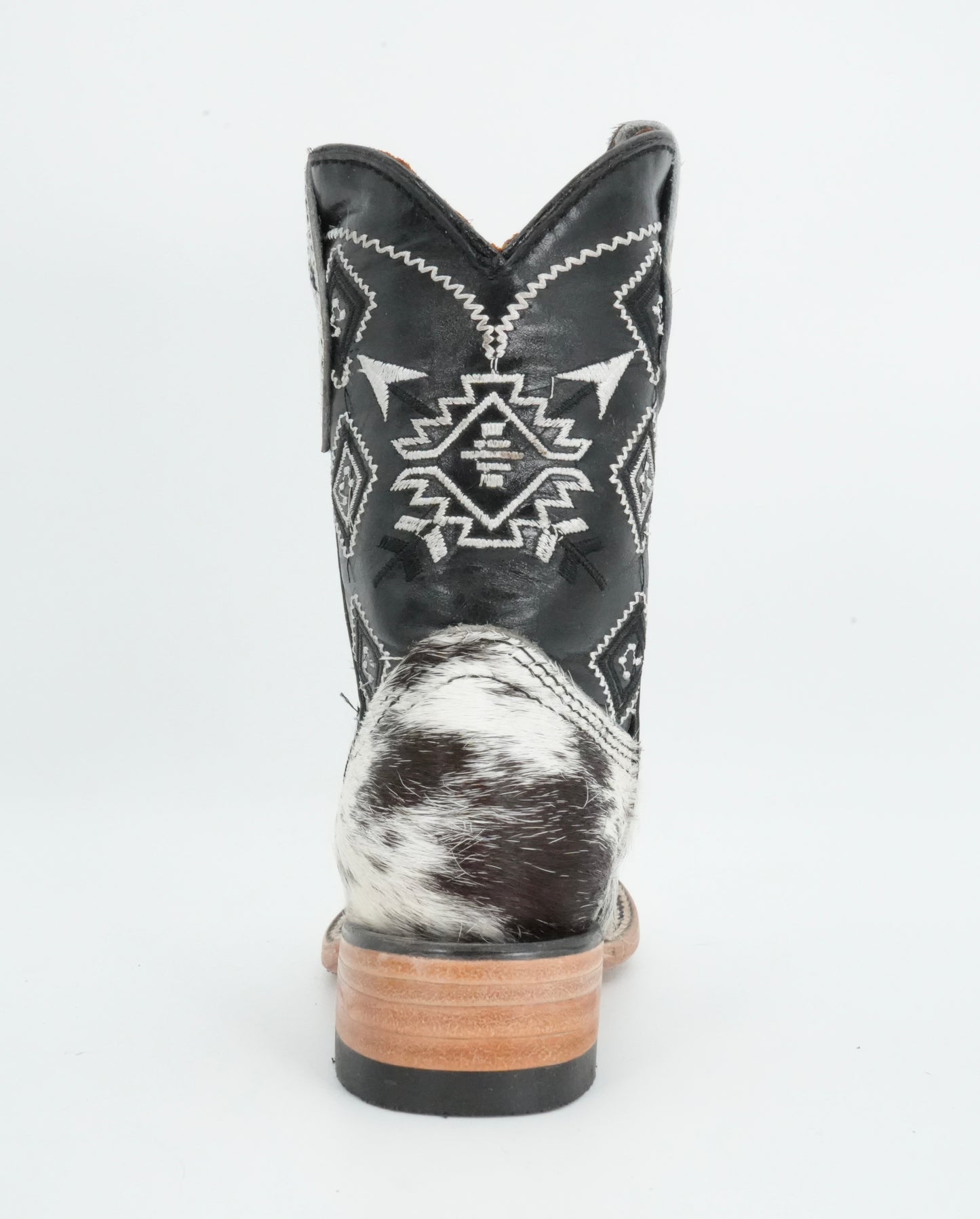 Rock'em Kid's Cow Hair White/Black Boots Size: 8 US / 15 MEX *AS SEEN ON IMAGE*