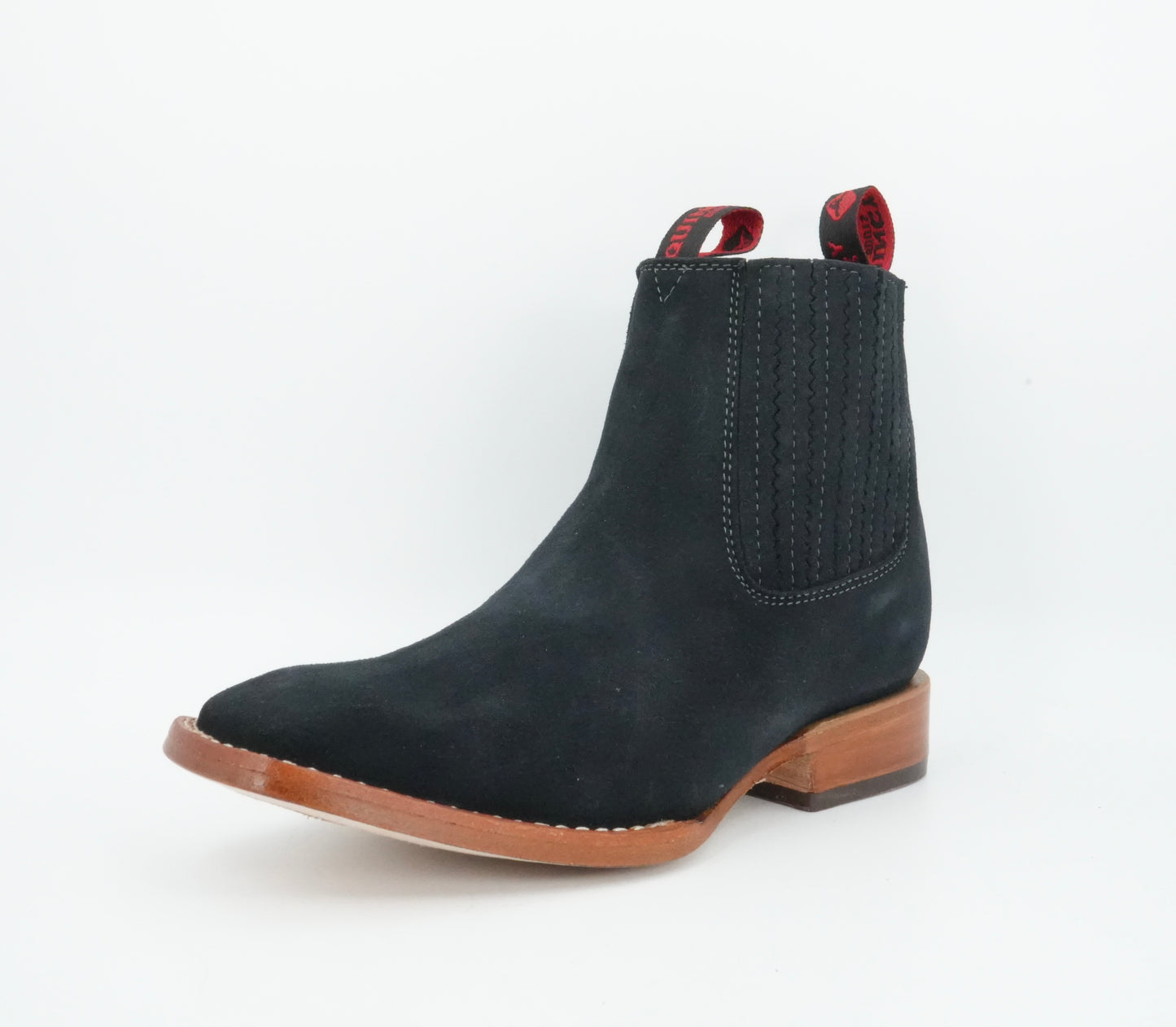 Quincy Kid's Suede Blue Jeans Short Boot