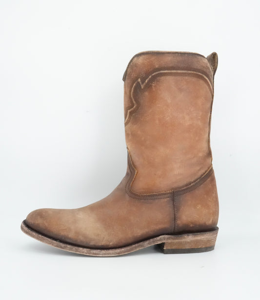 Corral Men's Embroidery Zipper Round Toe Honey Boots