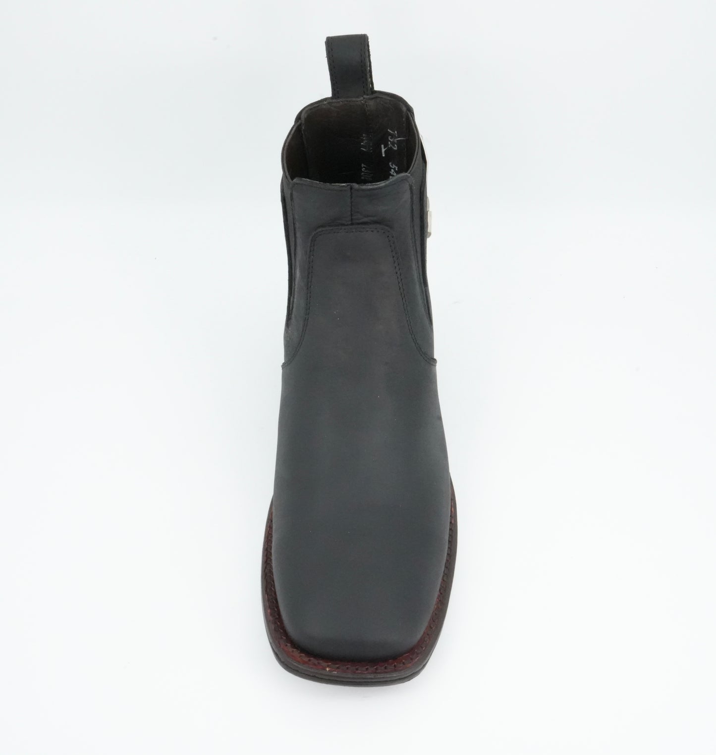 Vestigium Jr’s Grasso Black Square Toe Short Boot
