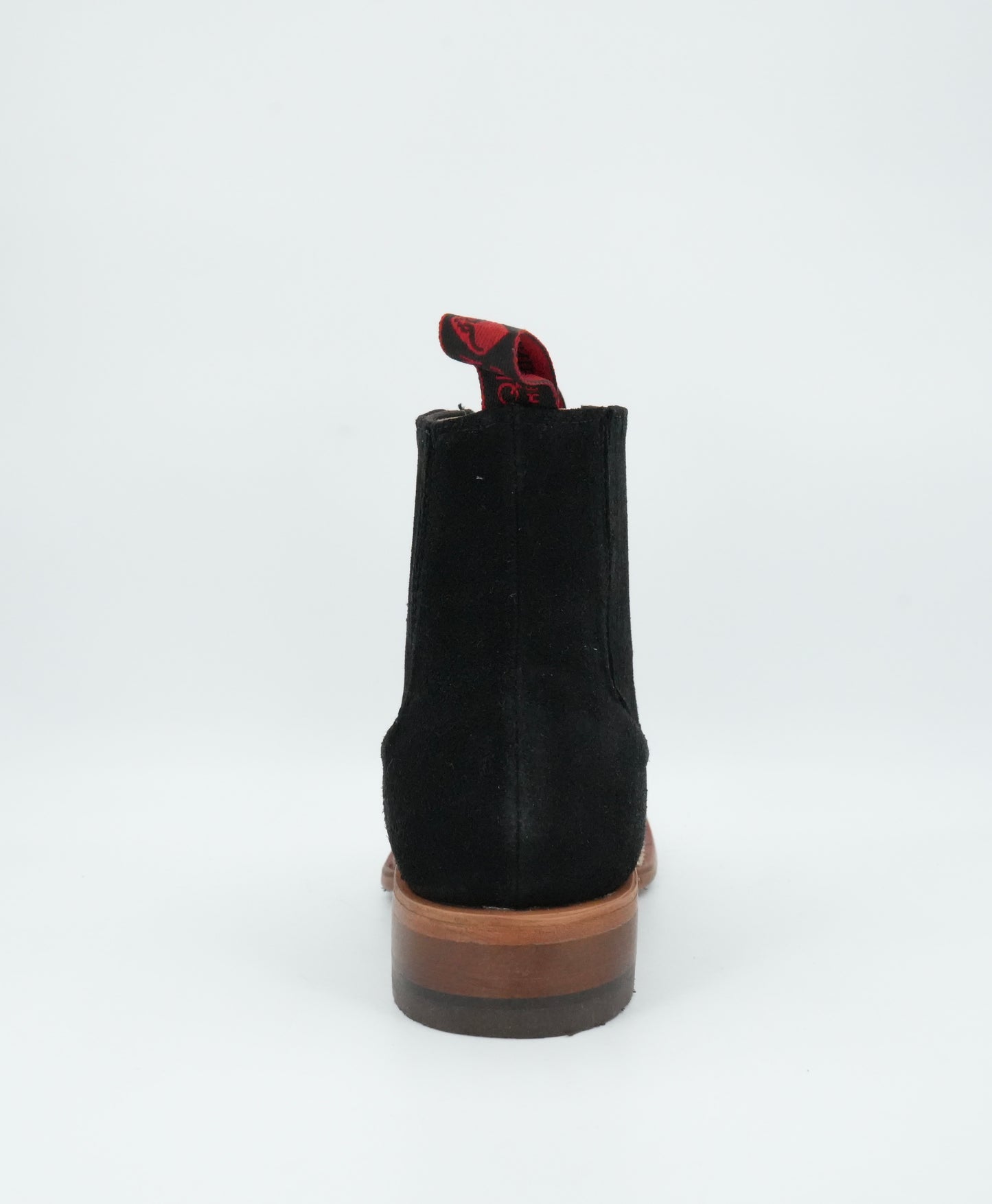 Quincy Men's Black Suede Leather Short Boot