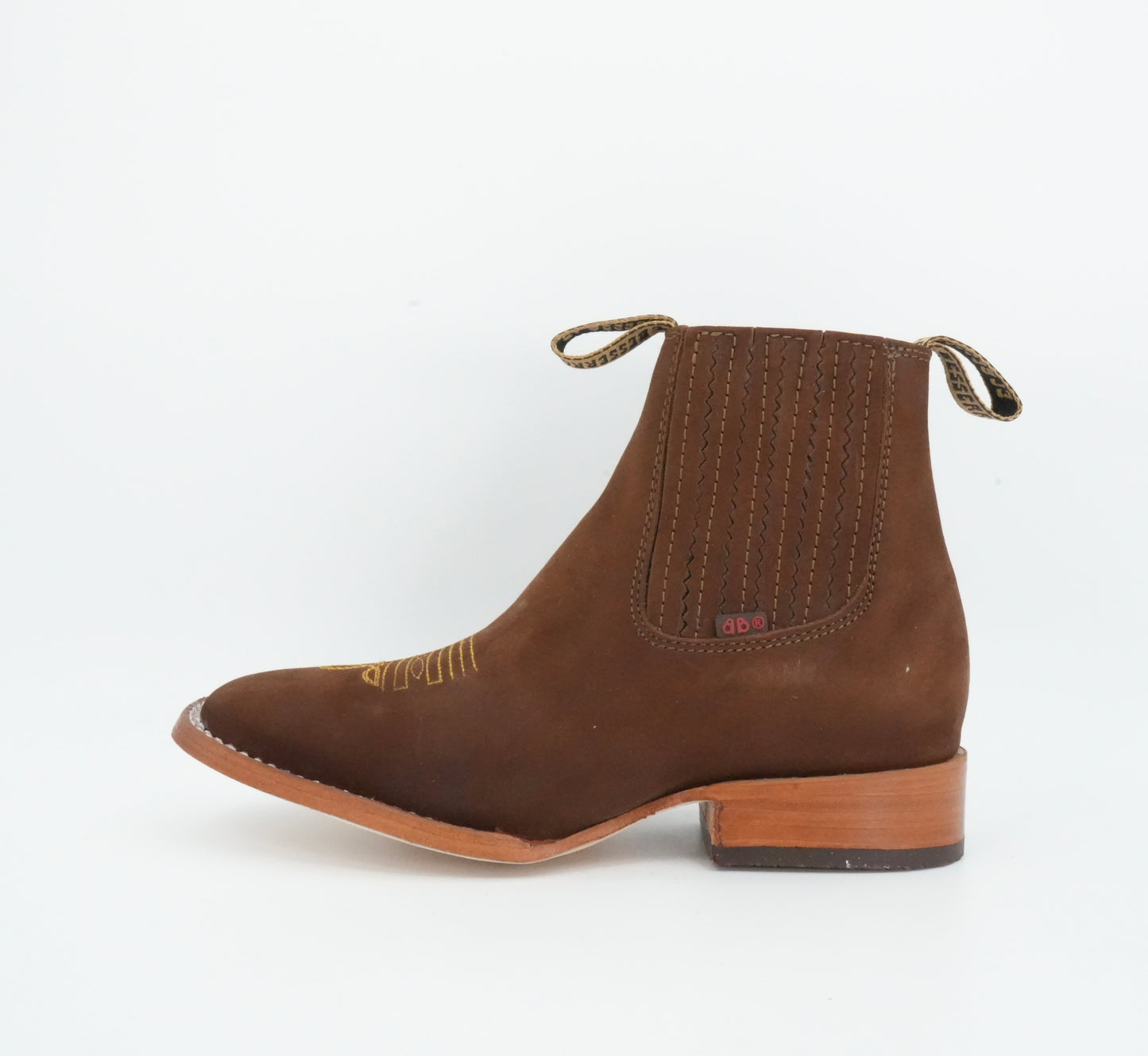 Besserro Kid's Nobuck Camel Short Boot