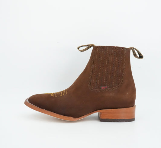 Besserro Kid's Nobuck Camel Short Boot