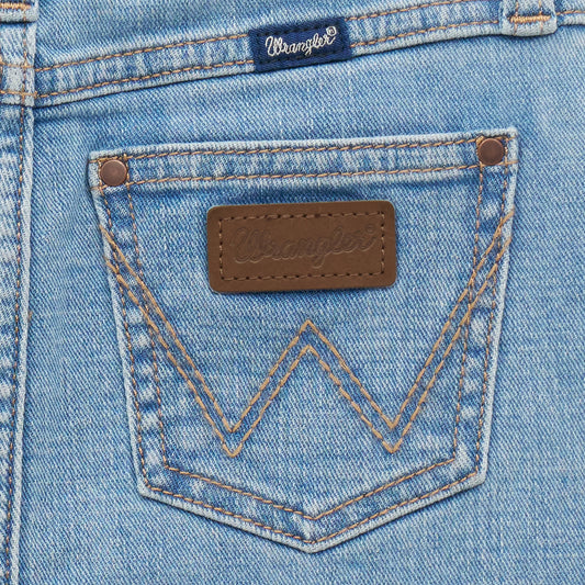 Wrangler Girl's Denim Skirt - Light Blue