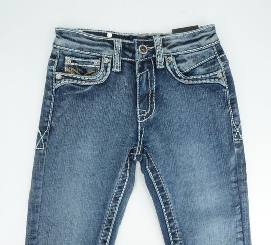 Boy's Western Bull Arrow Light Blue Straight Jean