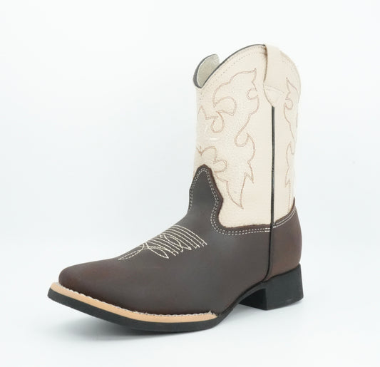 Chaparral Kid’s Crazy Brown Square Toe Boot