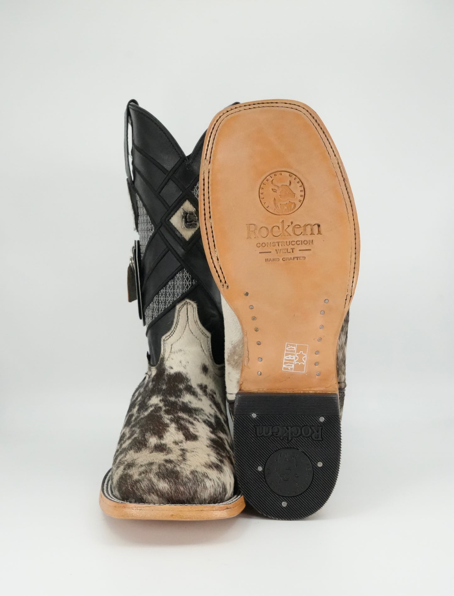Rock'em Men's Cow Hair Boots Size 8.5 *AS SEEN ON IMAGE*