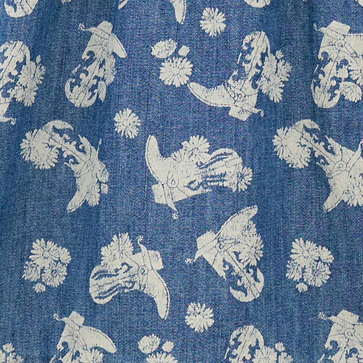 Wrangler Girl's Printed Denim Swing Dress - Blue