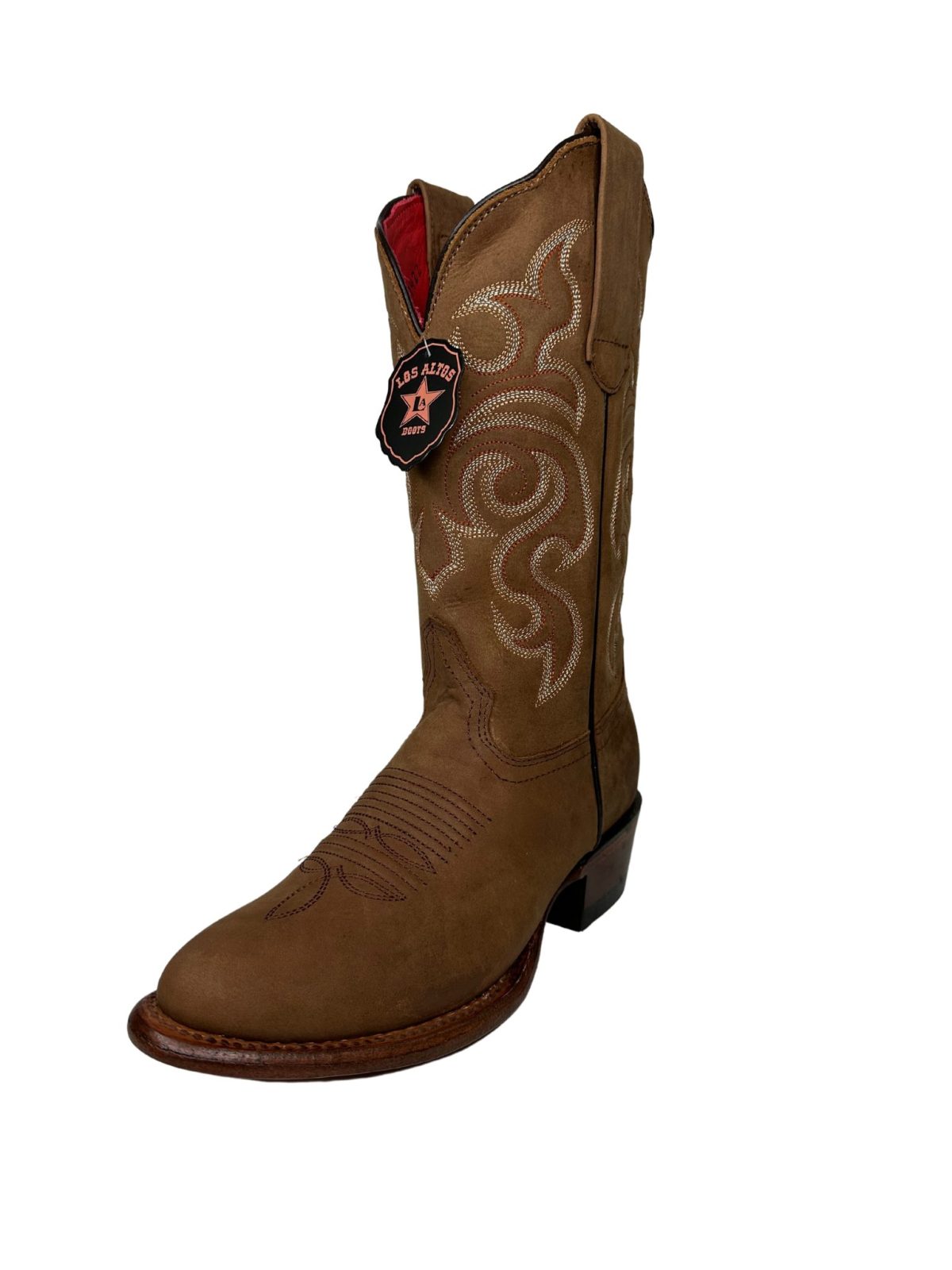 Los Altos Bota con punta ovalada Crazy Tan para mujer