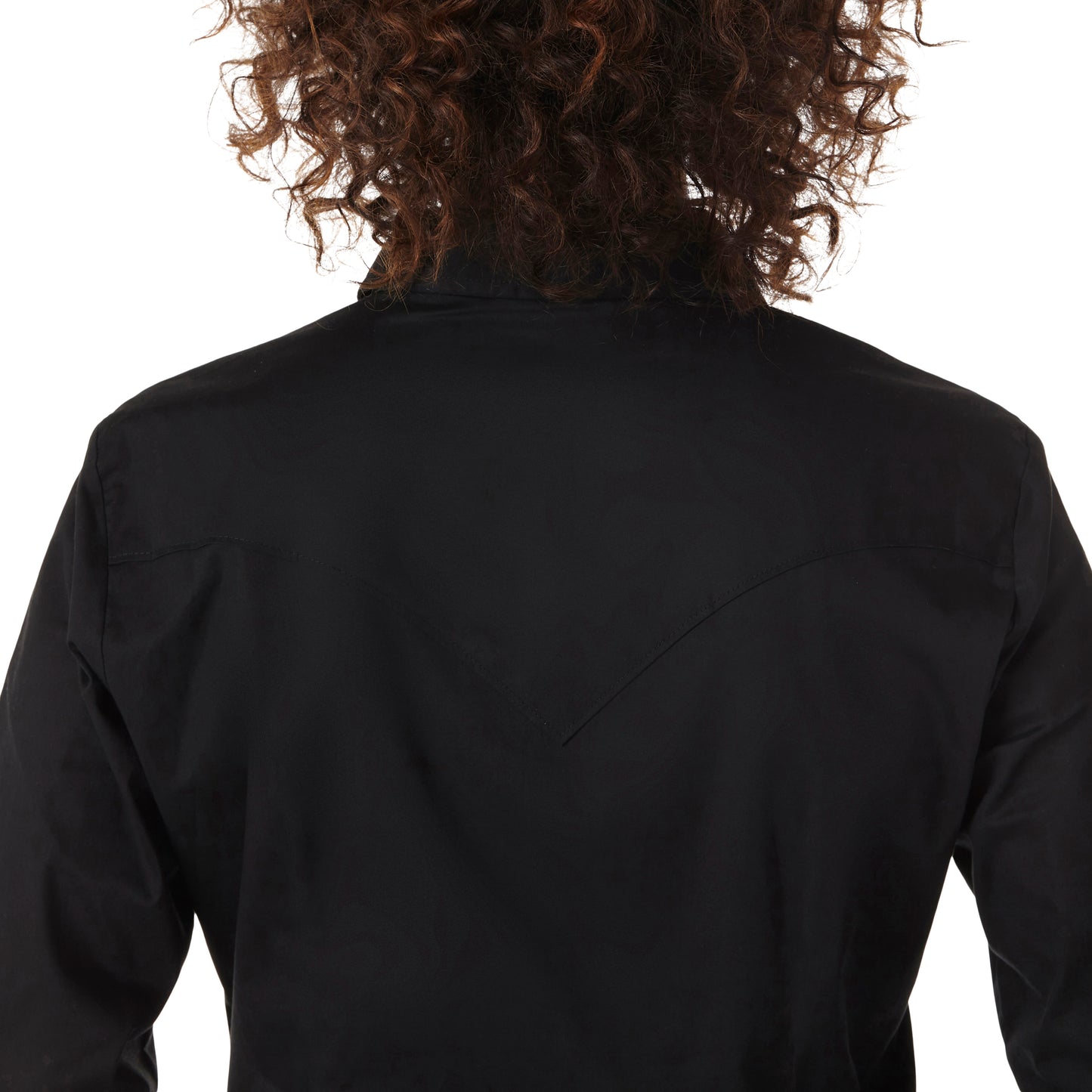 Wrangler Western Long Sleeve Solid Top - Black