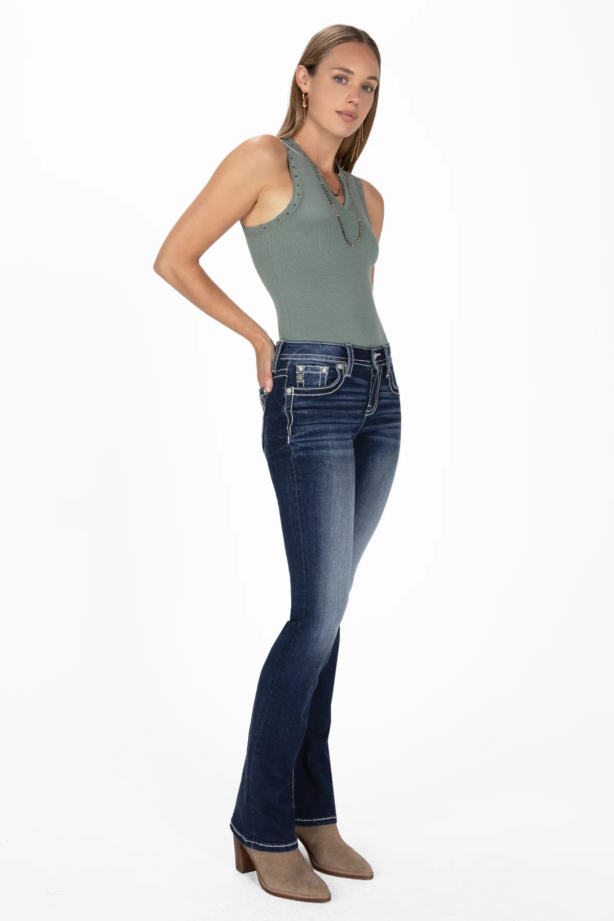 Miss Me Rope & Boots Bootcut Jean