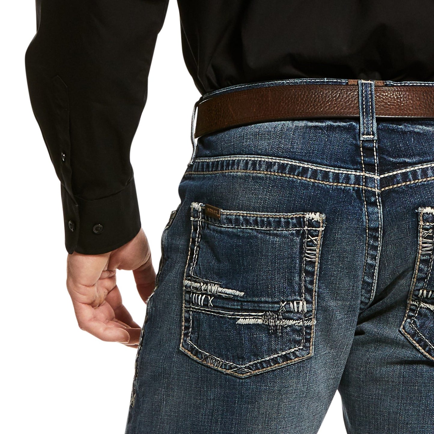 Vaqueros apilables de pierna recta Ariat M5 Slim Stretch Adkins