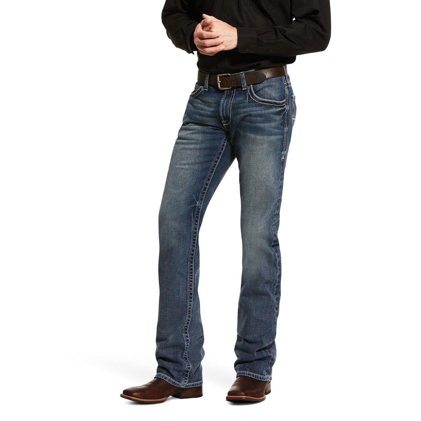 Vaqueros apilables de pierna recta Ariat M5 Slim Stretch Adkins