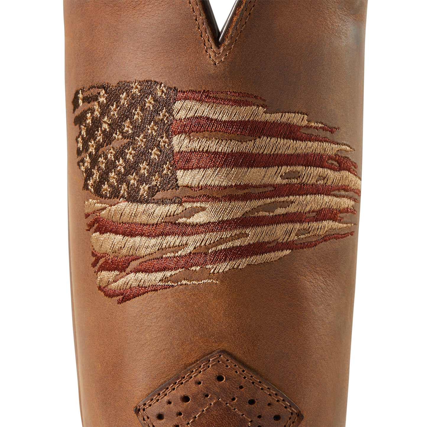 Ariat Men's Roughstock Patriot Distressed Brown Western Boot