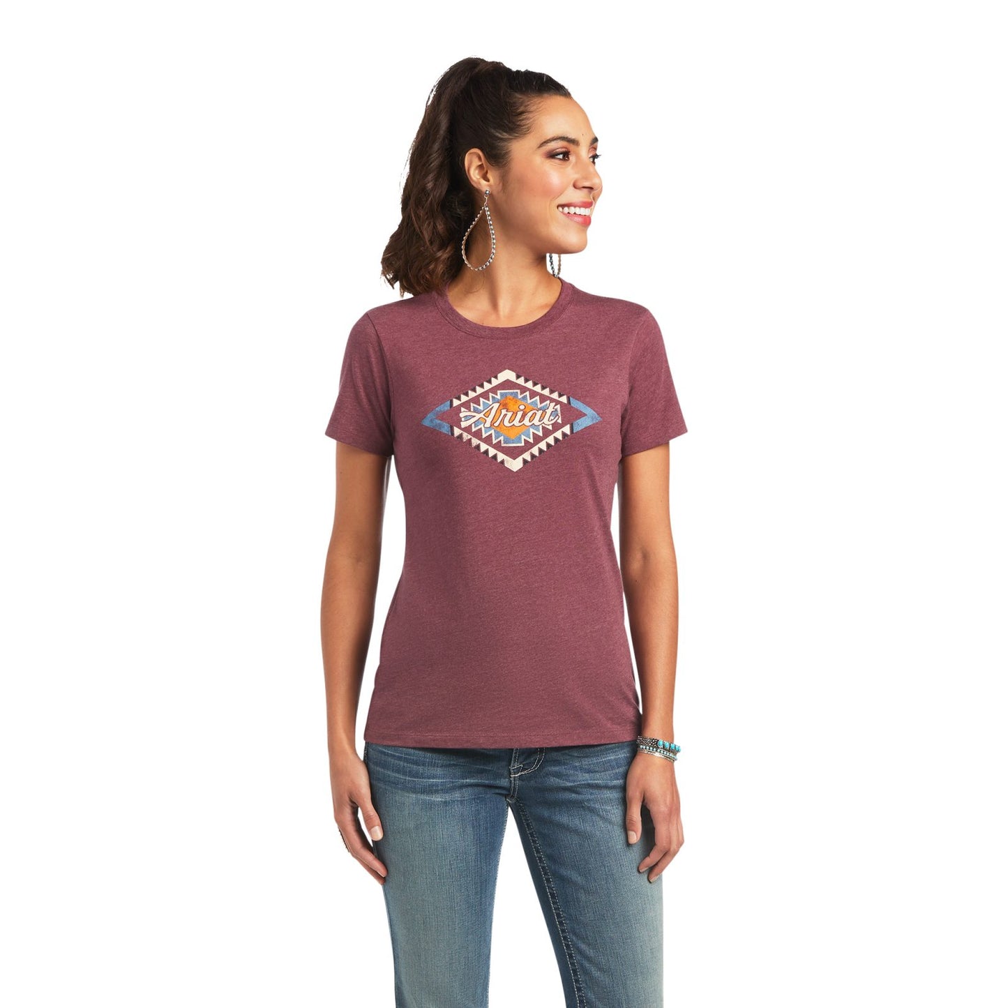 Ariat Sol Burgundy Heather T-Shirt