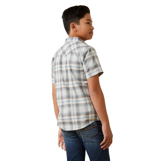 Ariat Boy's Hargo Retro Fit Shirt - White