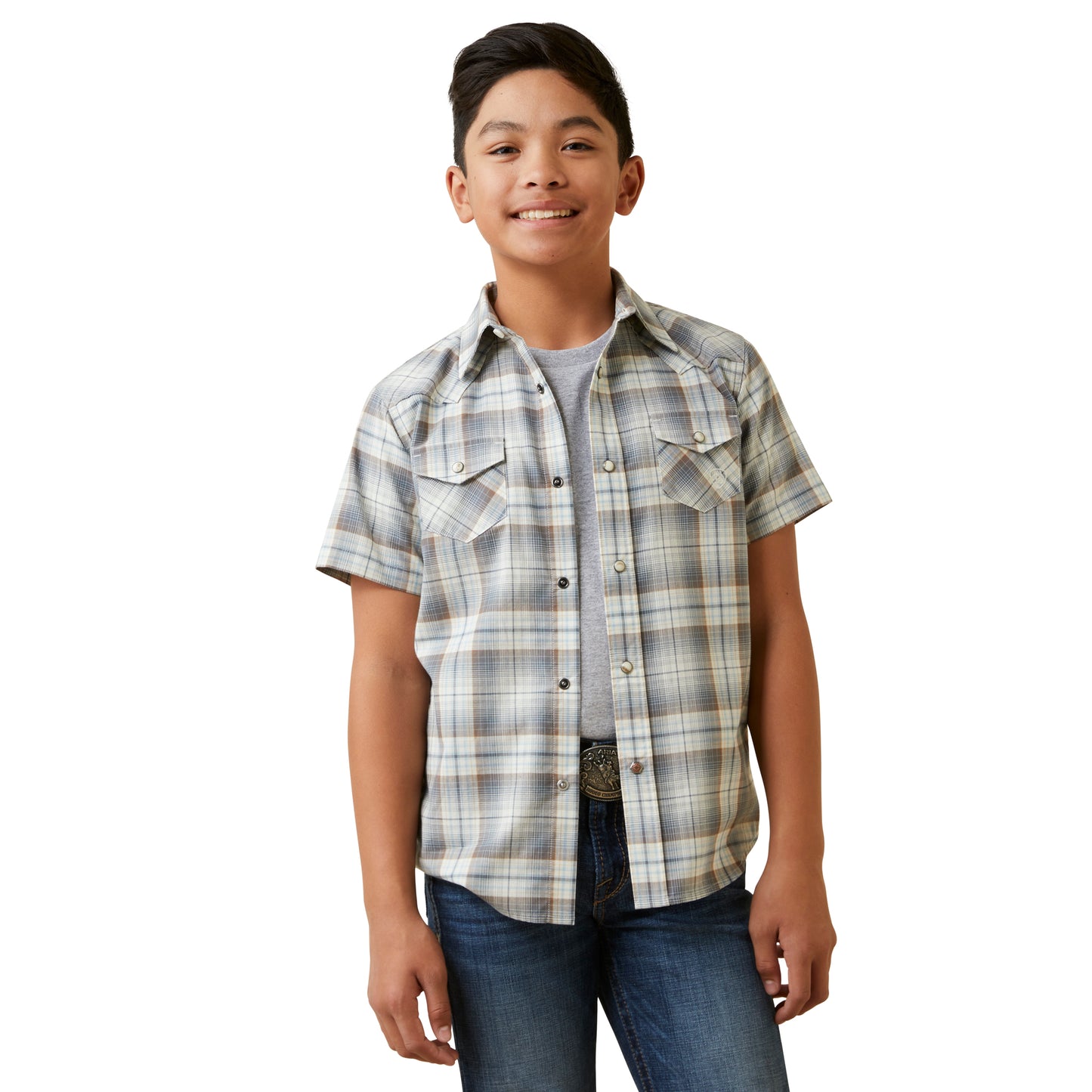 Ariat Boy's Hargo Retro Fit Shirt - White