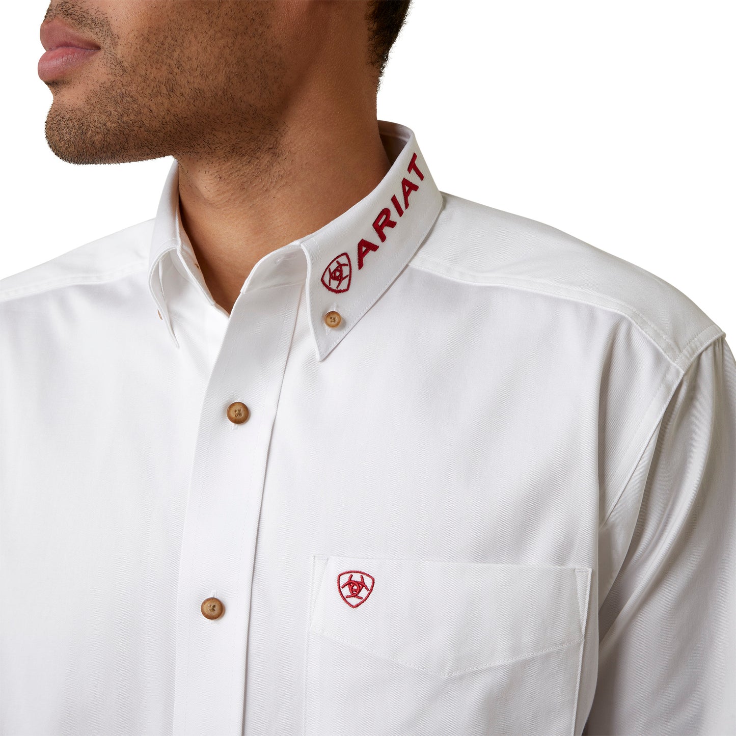 Ariat Mexico Team Logo Twill Classic Fit Shirt - White